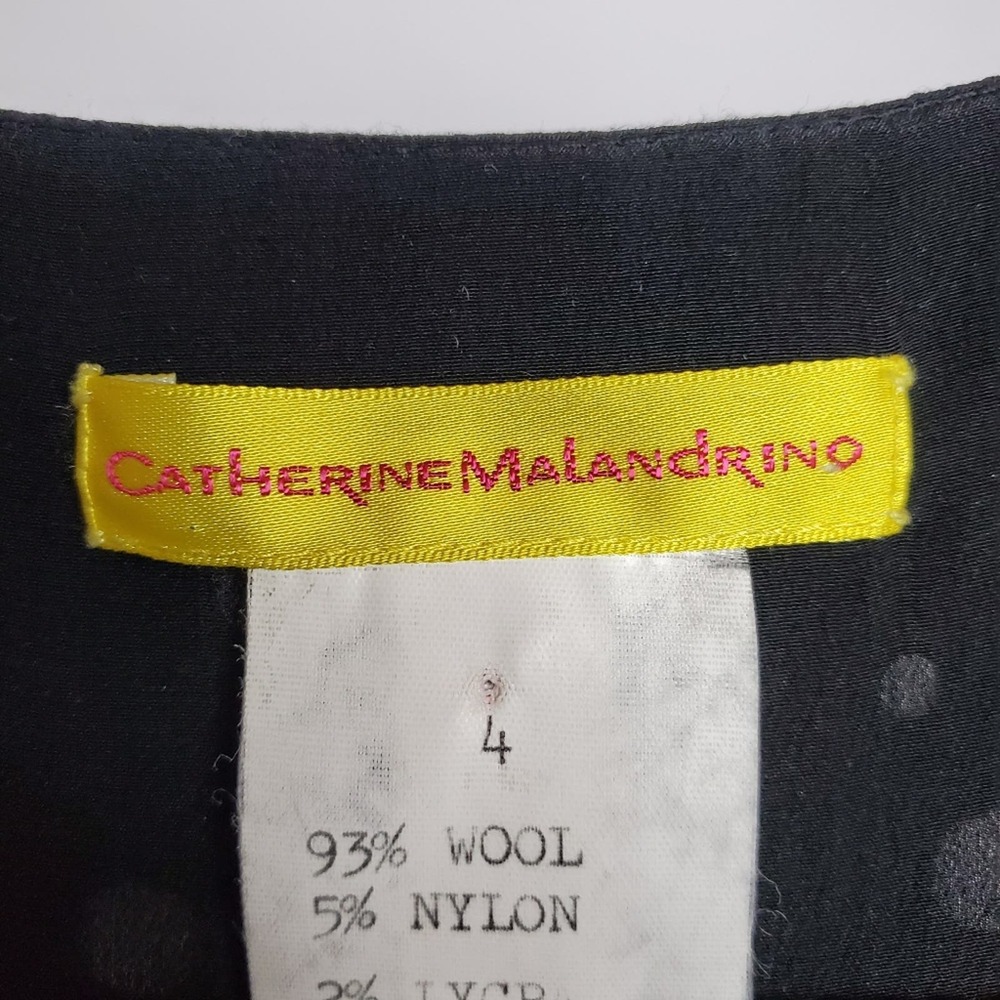 Catherine Malandrino dress w/ metal accents sz 4 - Picture 3 of 5